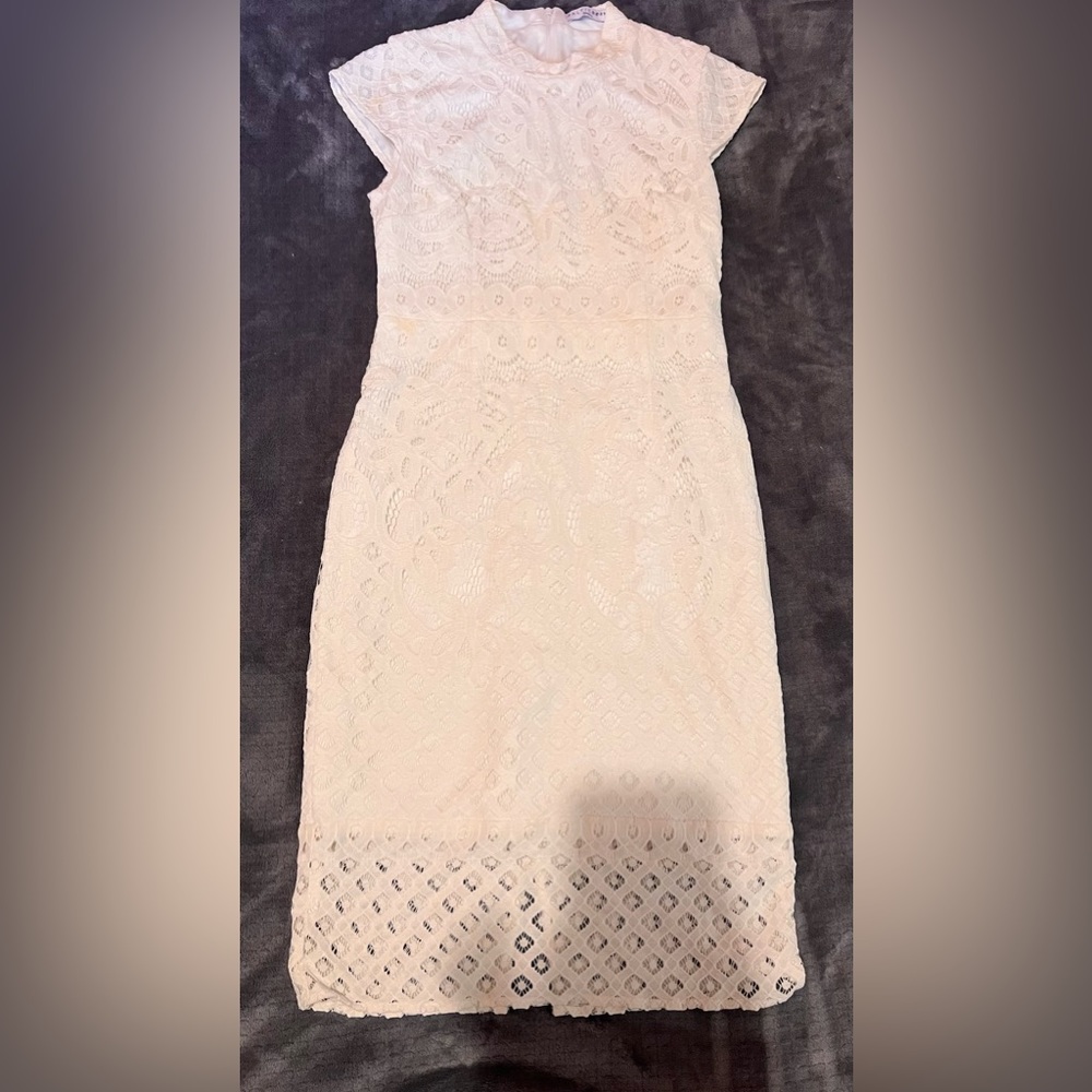 Baltic Born white lace dress